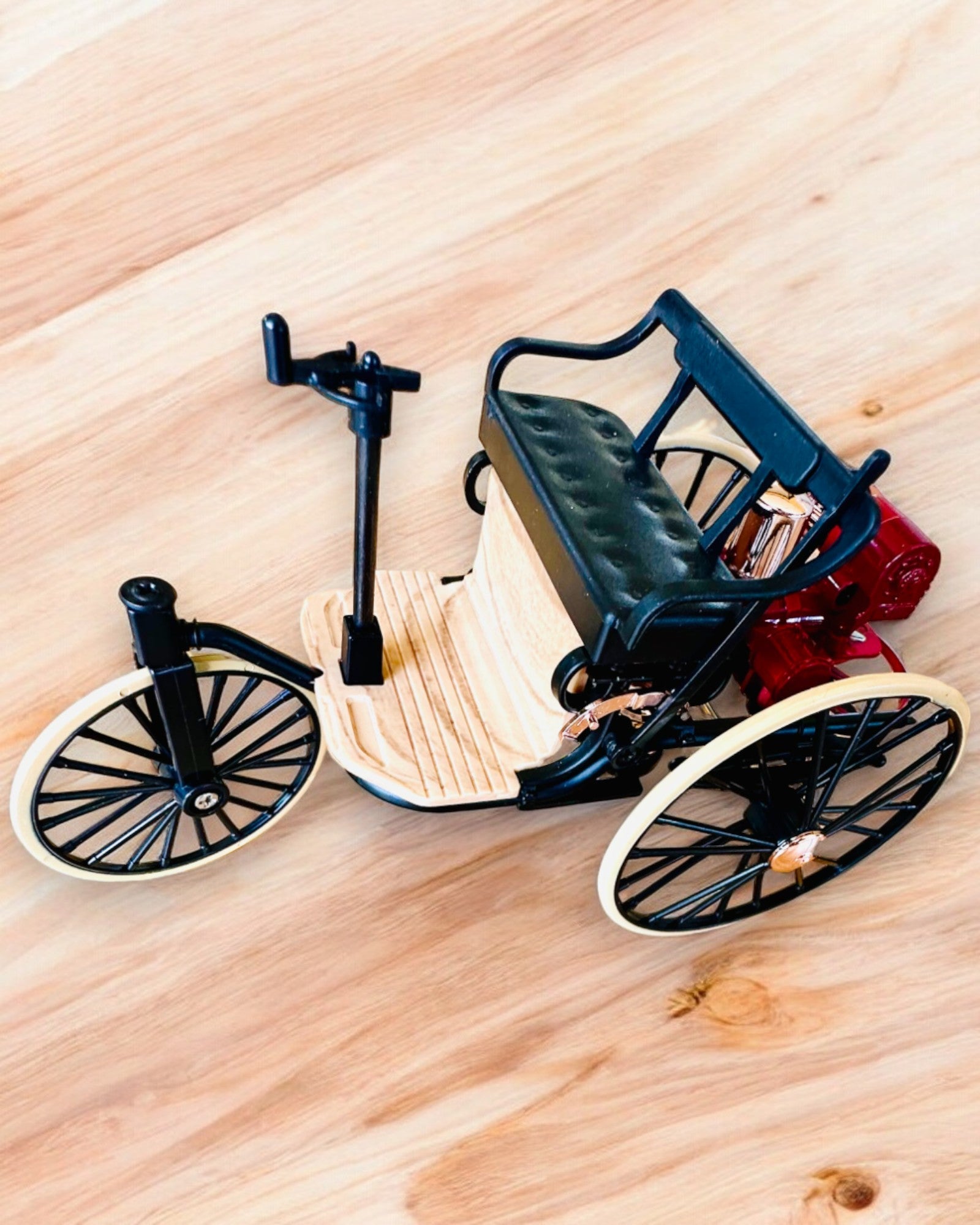 Retro Dreirad Benz Patent-Motorwagen - Sammlermodell, Personalisierung mit Gravur als Geschenk