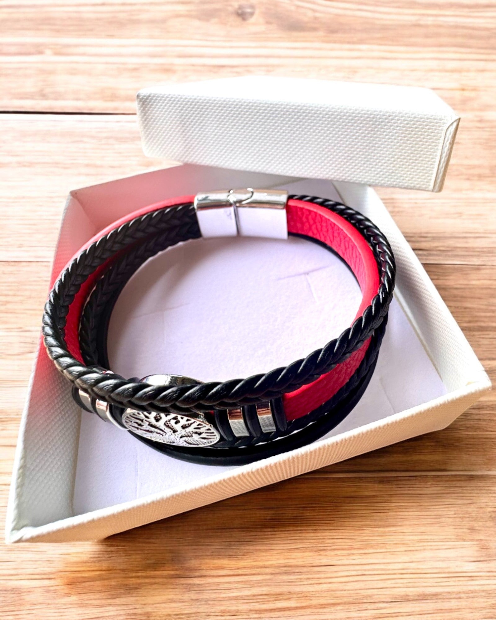 Armband "Lebensbaum" mit Personalisierungsoption als Geschenk, 3 Farbvarianten