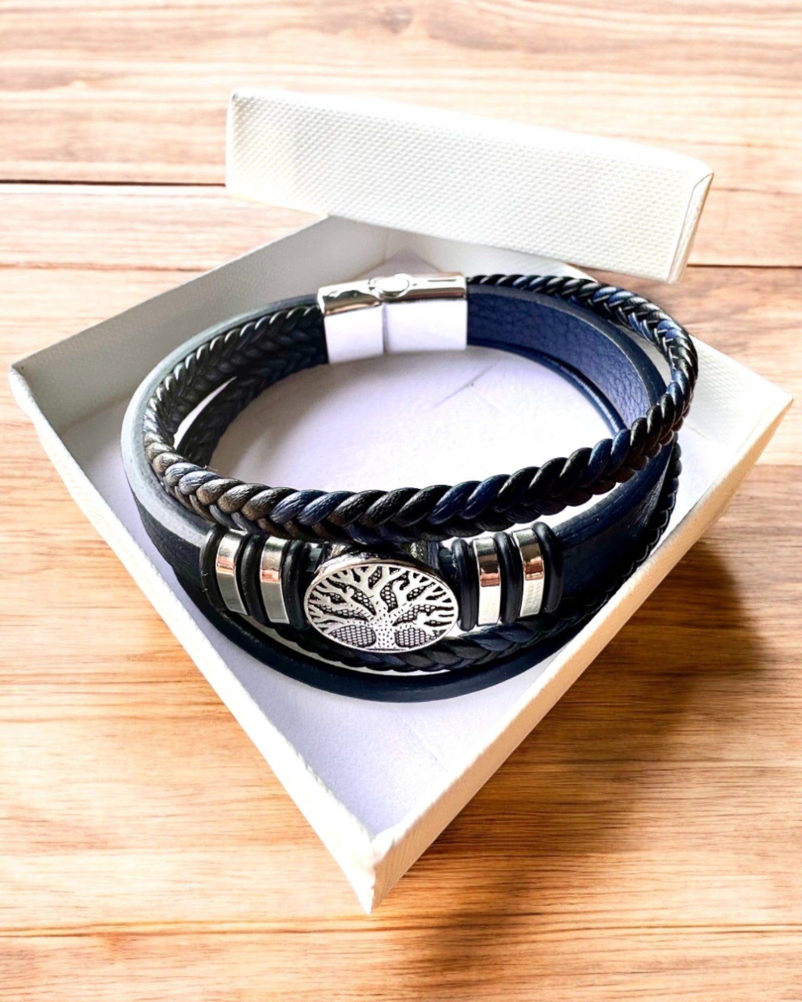 "Tree of Life" bracelet with personalization option for a gift, 3 color variants