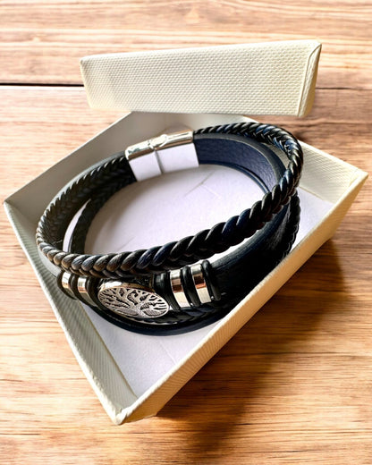 Armband "Levensboom" met personalisatiemogelijkheid als cadeau, 3 kleurvarianten