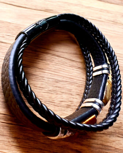 Bracelet "Oeil de Tigre" avec possibilité de personnalisation pour un cadeau