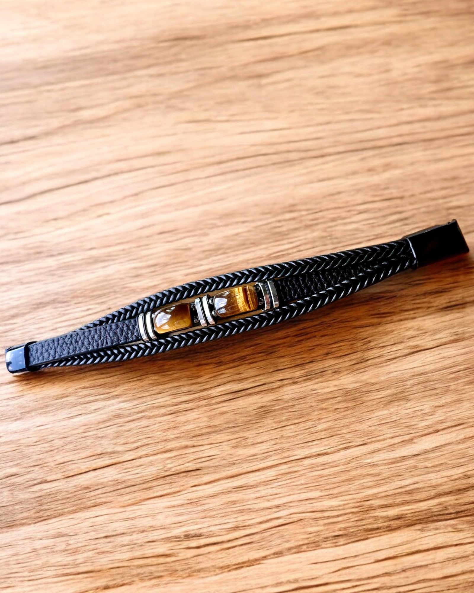 Bracelet "Oeil de Tigre" avec possibilité de personnalisation pour un cadeau