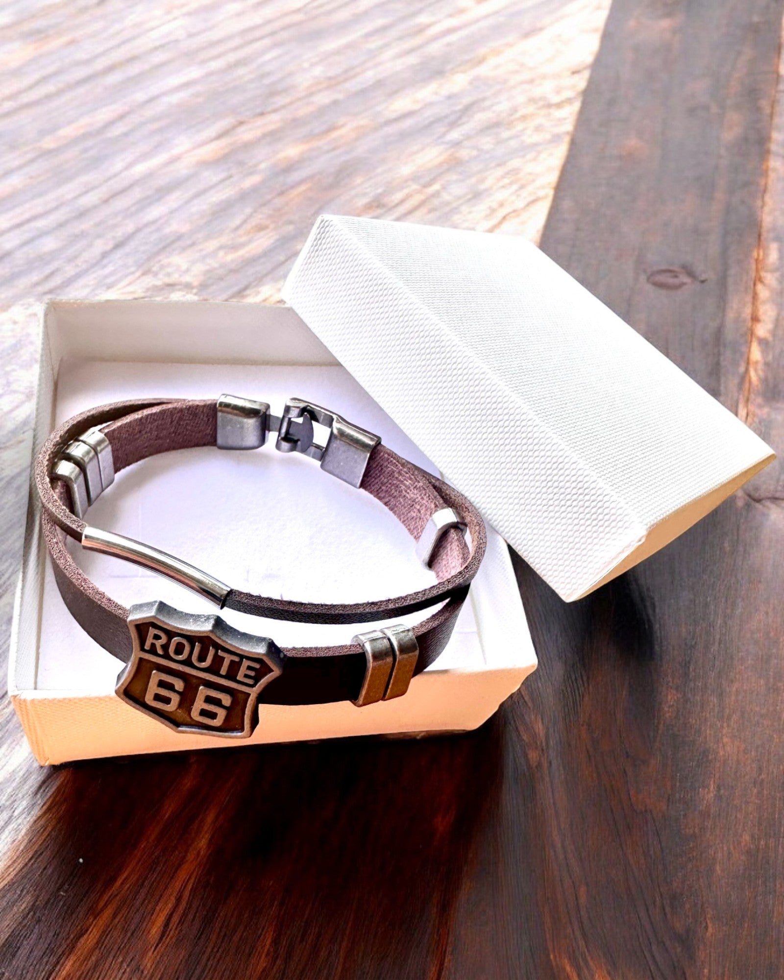 Bracelet du Voyageur Route 66 - possibilité de personnalisation par gravure