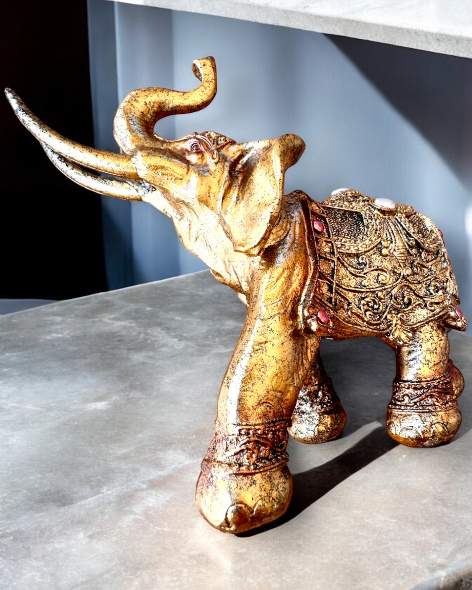 Koninklijke Olifant met Gravure Mogelijkheid - Elegant en Luxe, personalisatie voor een cadeau