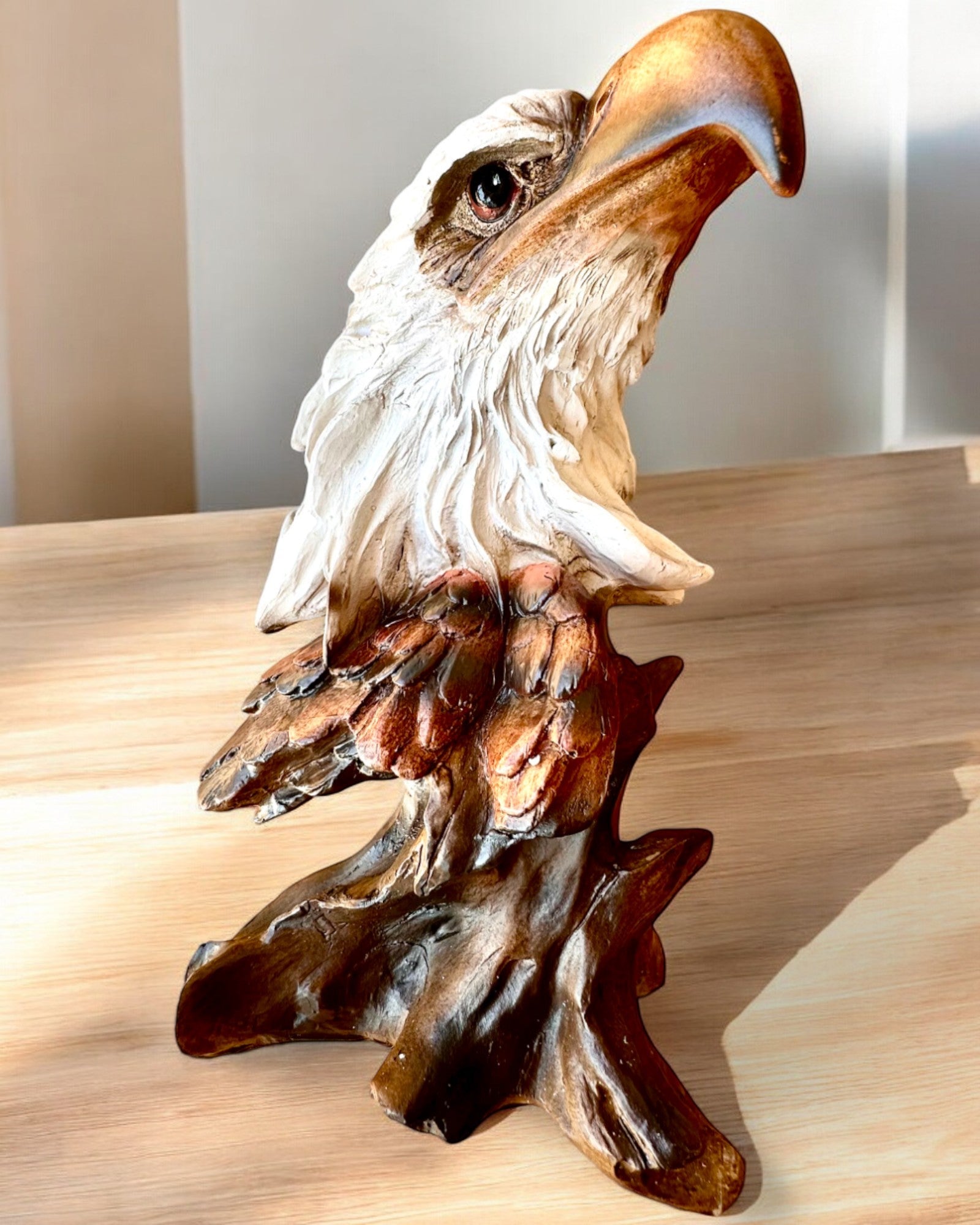 "Eagle of Freedom" - Resin Sculpture with Engraving Option for a Gift 26.5 cm in Height