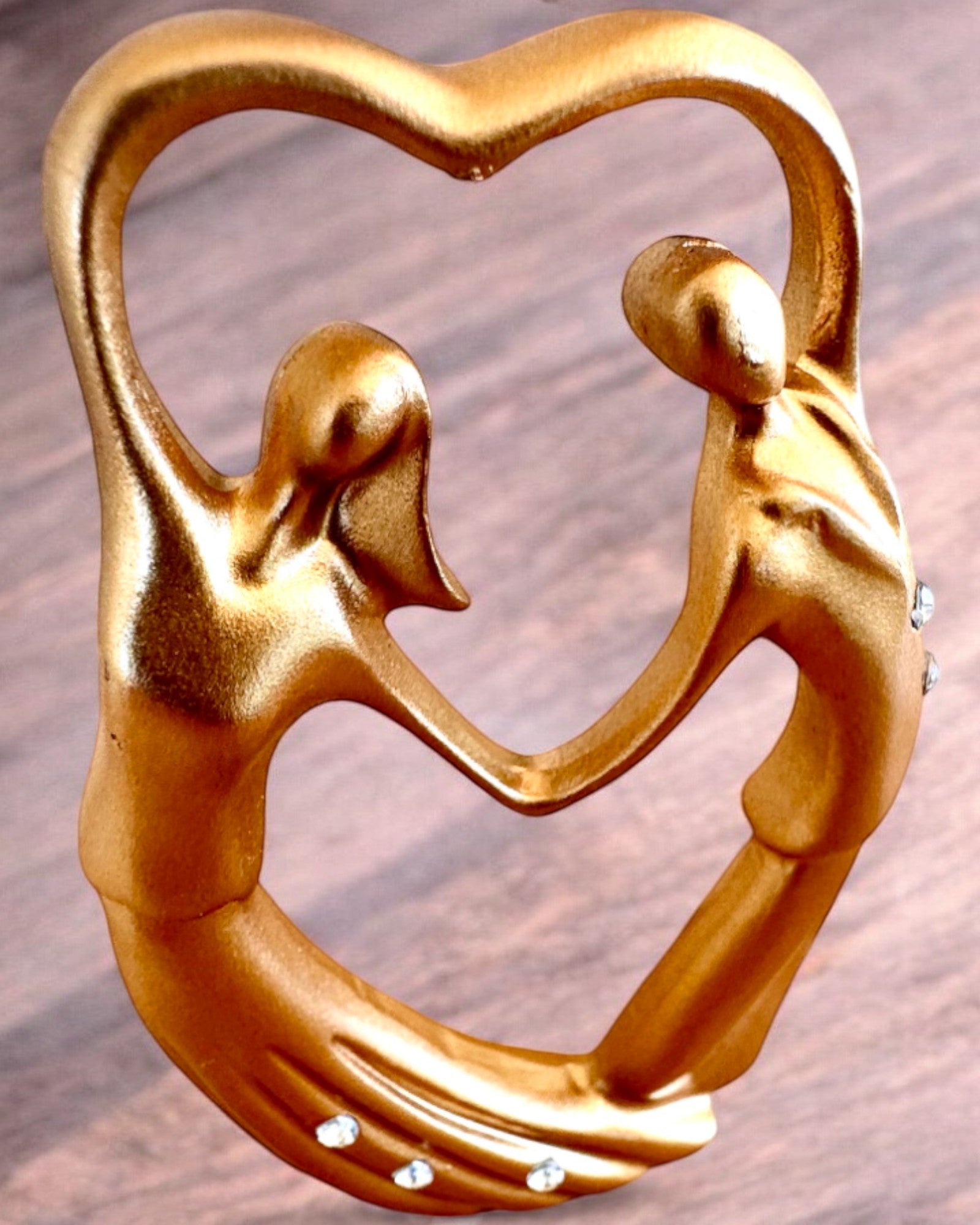 Figurine symbole d'amour - "Proximité Éternelle" en cadeau, personnalisation par gravure