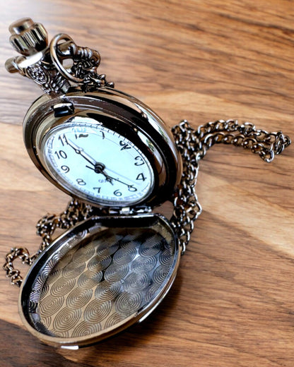 "Galactic Secret" Cosmic Pocket Watch, personalization with engraving for a gift