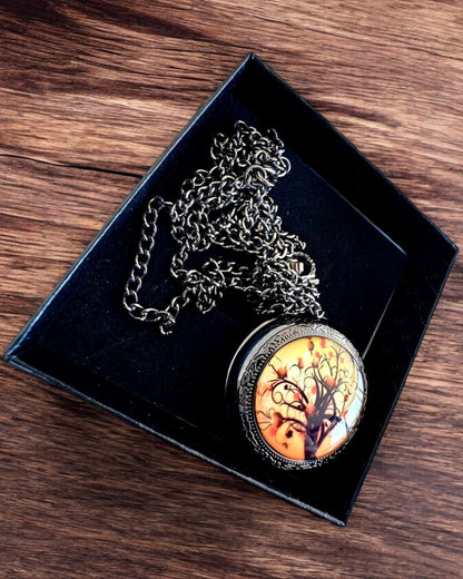 Pocket Watch "Tree of Life" with Engraving Option for a Gift