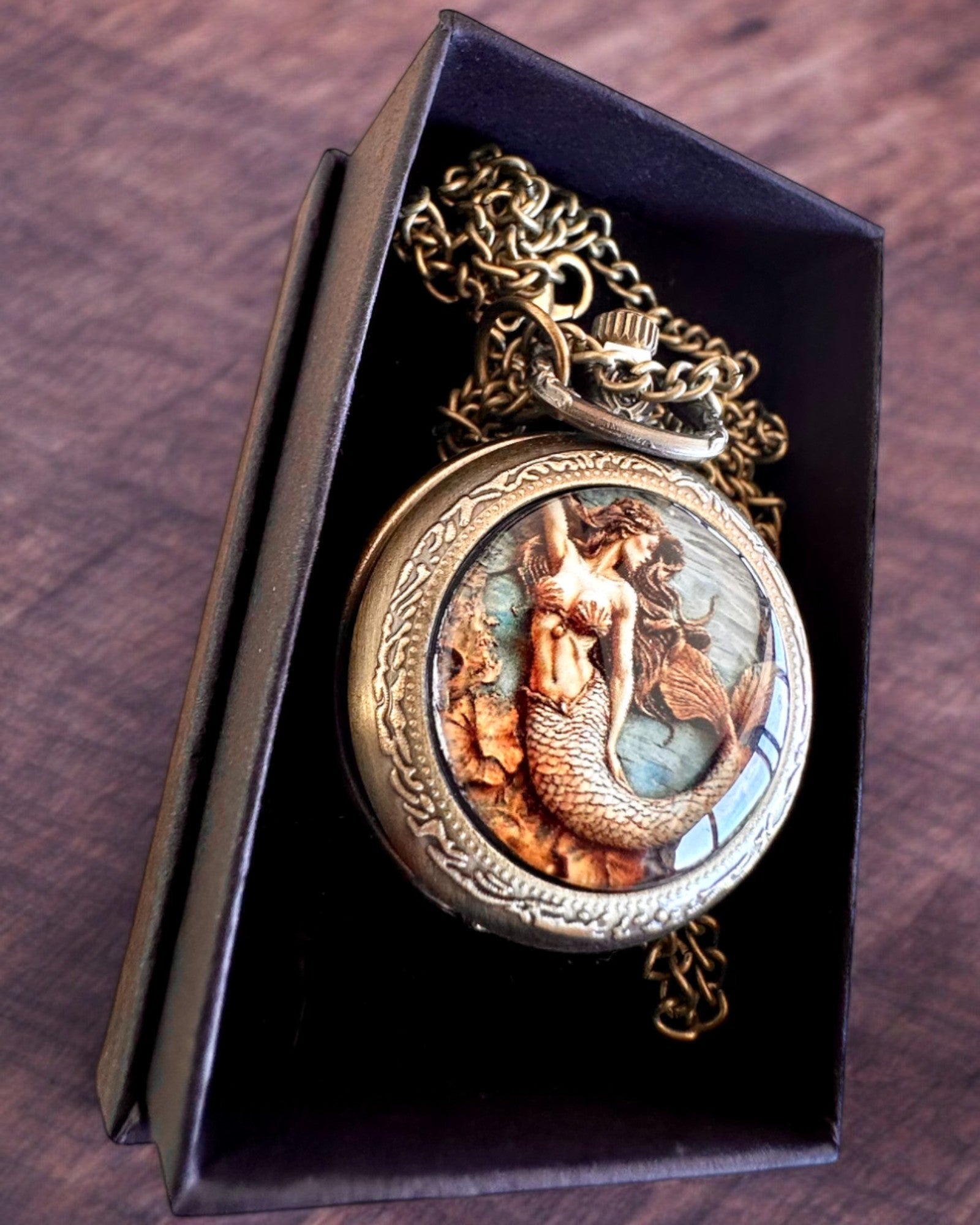 Pocket Watch "Syrena Tajemnic", personalization option with engraving for a gift