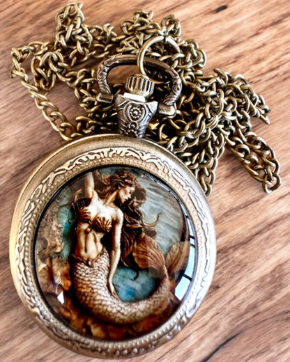 Montre de poche "Syrena Tajemnic", possibilité de personnalisation par gravure pour un cadeau