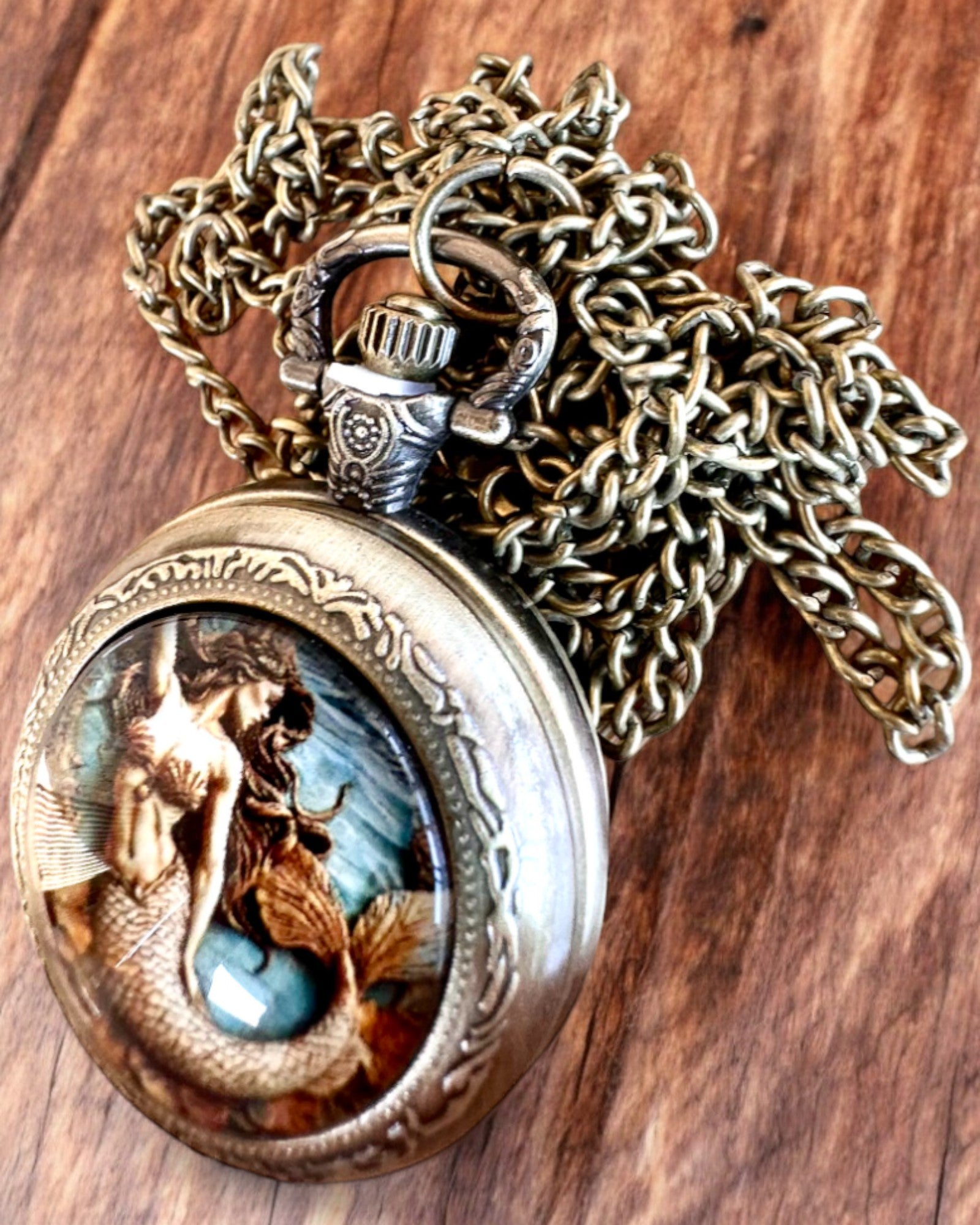 Pocket Watch "Syrena Tajemnic", personalization option with engraving for a gift