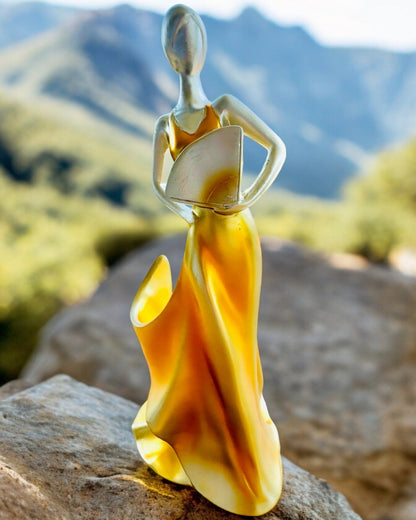 Elegant Bottle Stand - Lady Statue - personalization with engraving, 2 variants to choose from