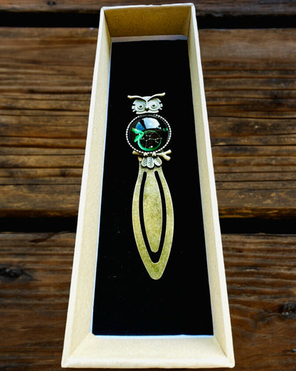 Bookmark "Owl with Constellations" - 12 variants to choose from, personalization with engraving