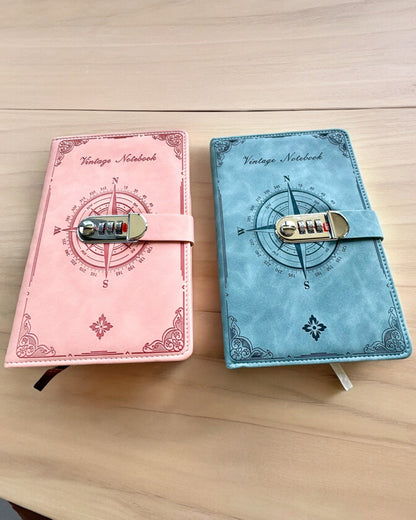 Cahier Secret A5 Vintage avec verrouillage par code - Choisissez Votre Style, personnalisation par gravure pour un cadeau