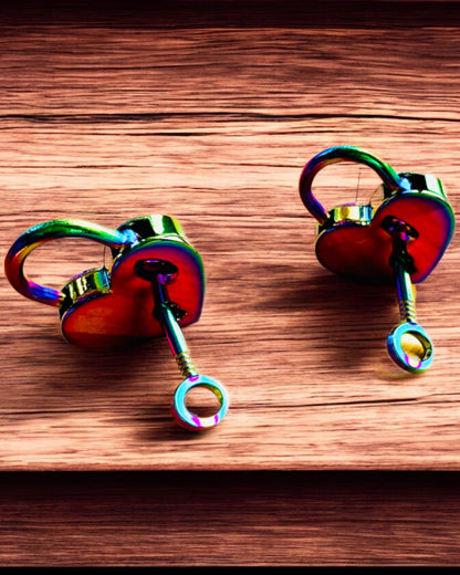 Love Mini Padlocks Heart DeLuxe - Set of 2 padlocks with keys, 6 variants to choose from, personalization option with engraving for a gift