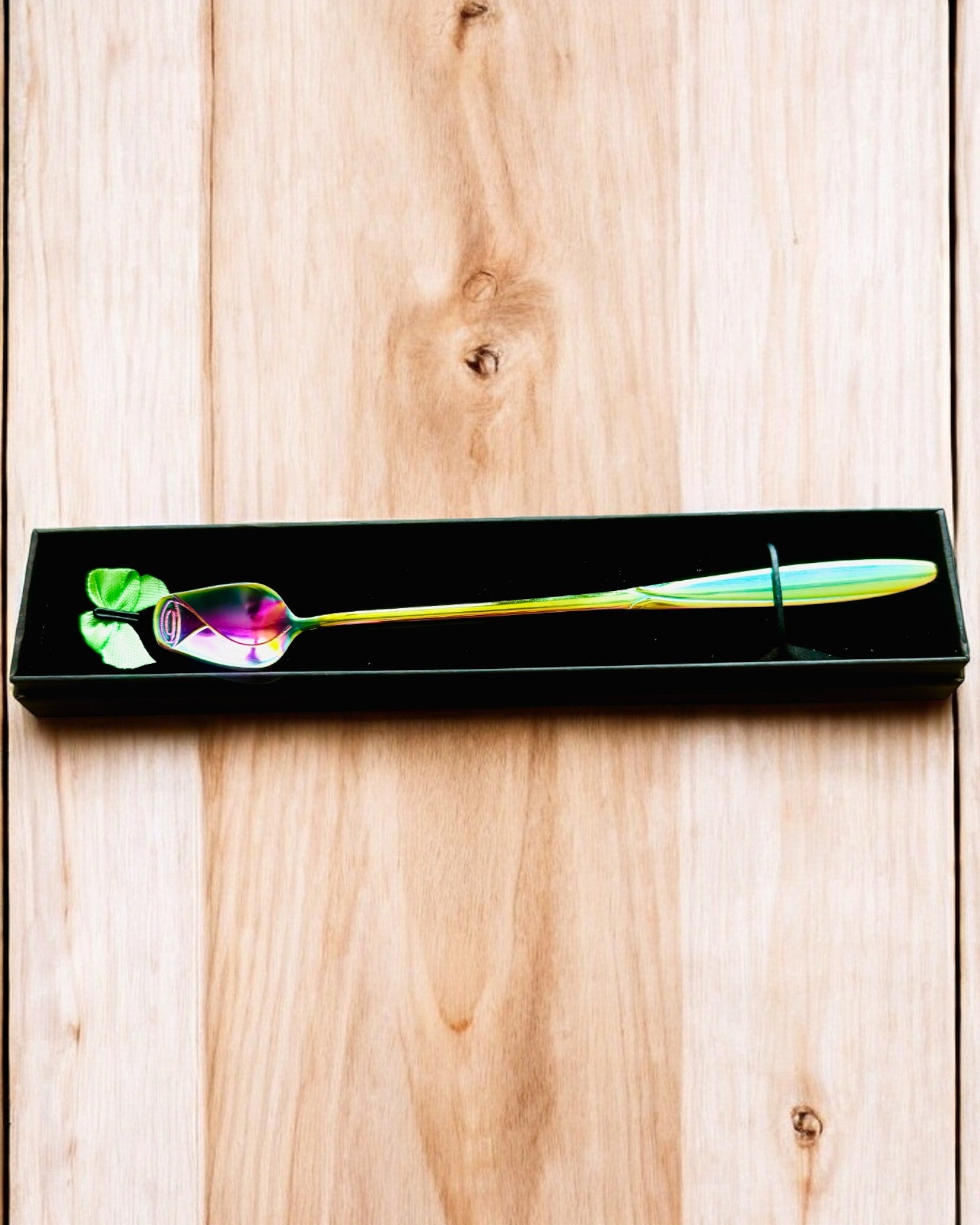 Personalized Rose Spoon with Engraving Option for a Gift - 3 Color Variants to Choose From