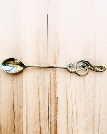 Elegant Spoon with Treble Clef – Personalized as a gift, 2 color variants to choose from