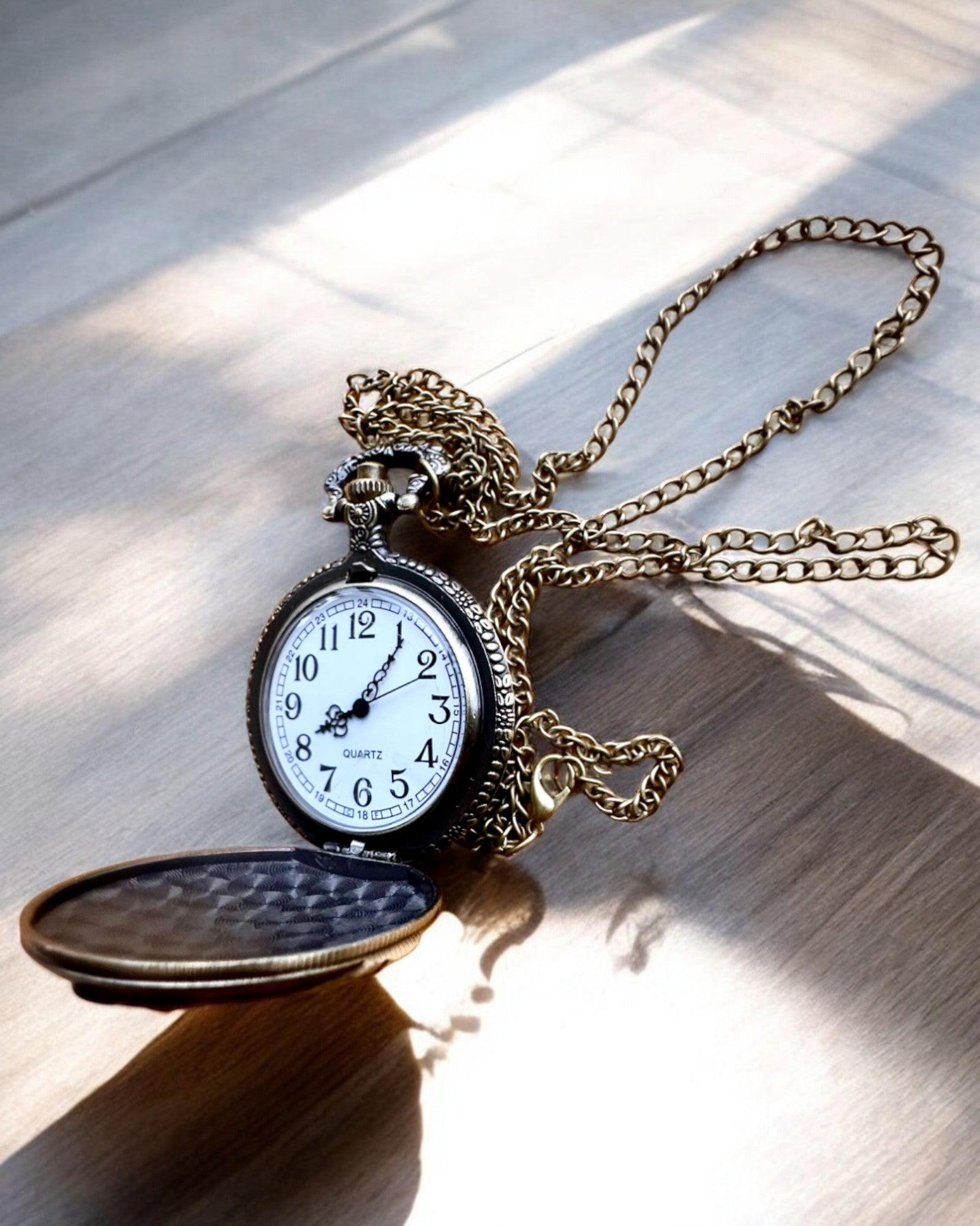 Pocket watch "Locomotive of Time" with engraving, for a gift, train motif