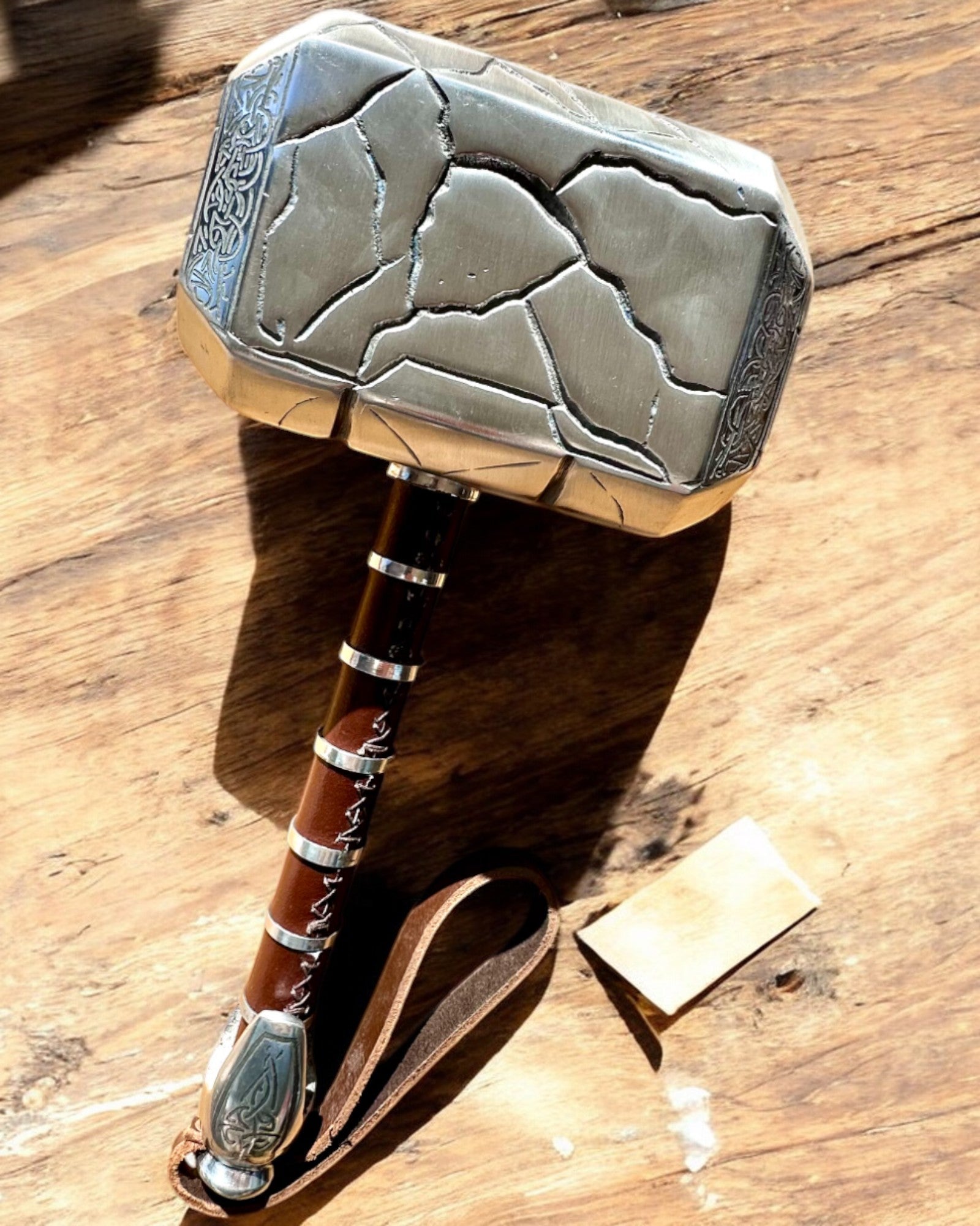 Marteau de Thor "Chef" - Marteau artisanal fait main, personnalisation par gravure pour un cadeau