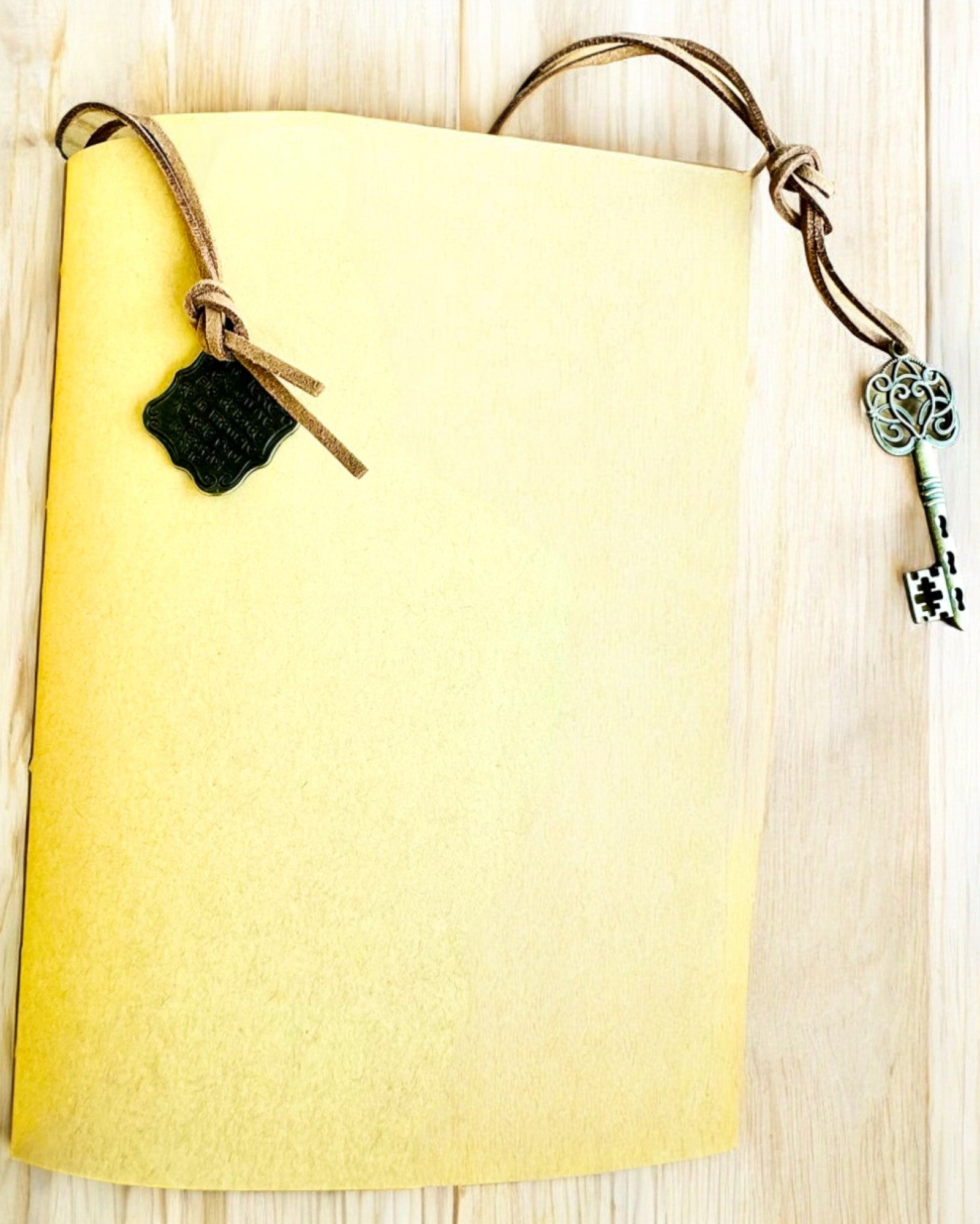 Vintage Notebook "Key of the Past" - Engraving option for a gift, notebook