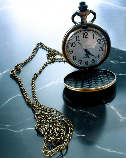 Pocket Watch "Astro Retro Antique Style" – with engraving option for a gift