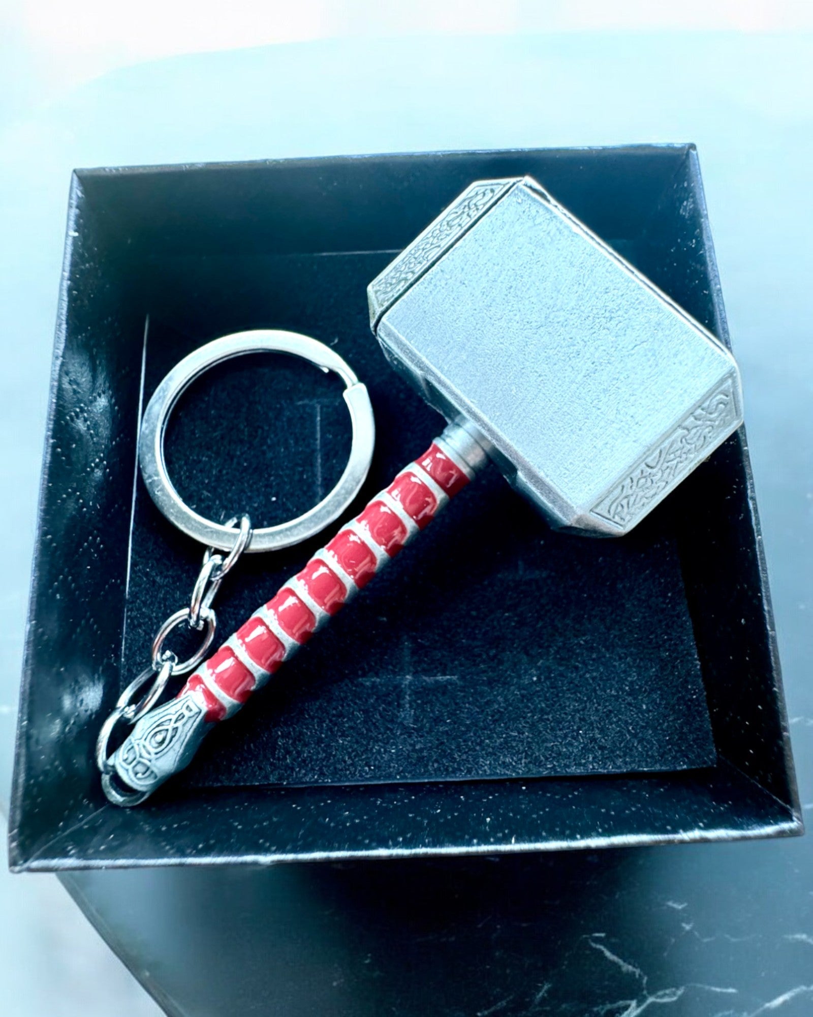 Thor's Hammer - Power Keychain, personalization option with engraving for a gift