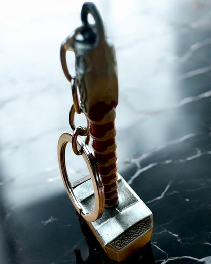 Thor's Hammer - Power Keychain, personalization option with engraving for a gift