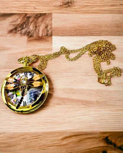 Klassieke Vintage Pocket Watch met Doorzichtige Deksel