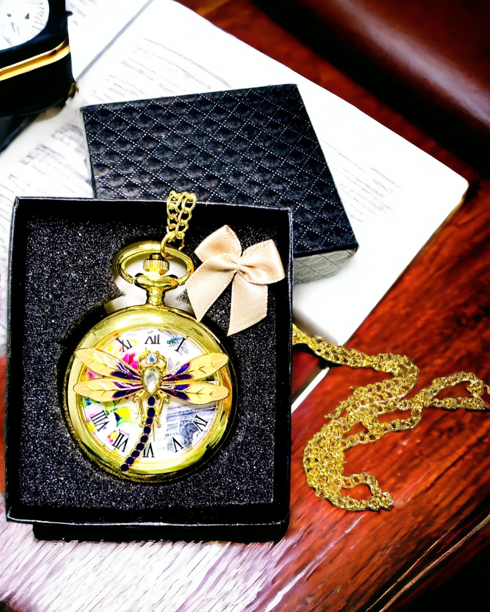 Klassieke Vintage Pocket Watch met Doorzichtige Deksel