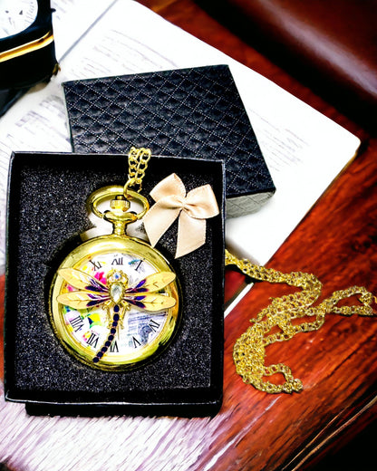 Klassieke Vintage Pocket Watch met Doorzichtige Deksel