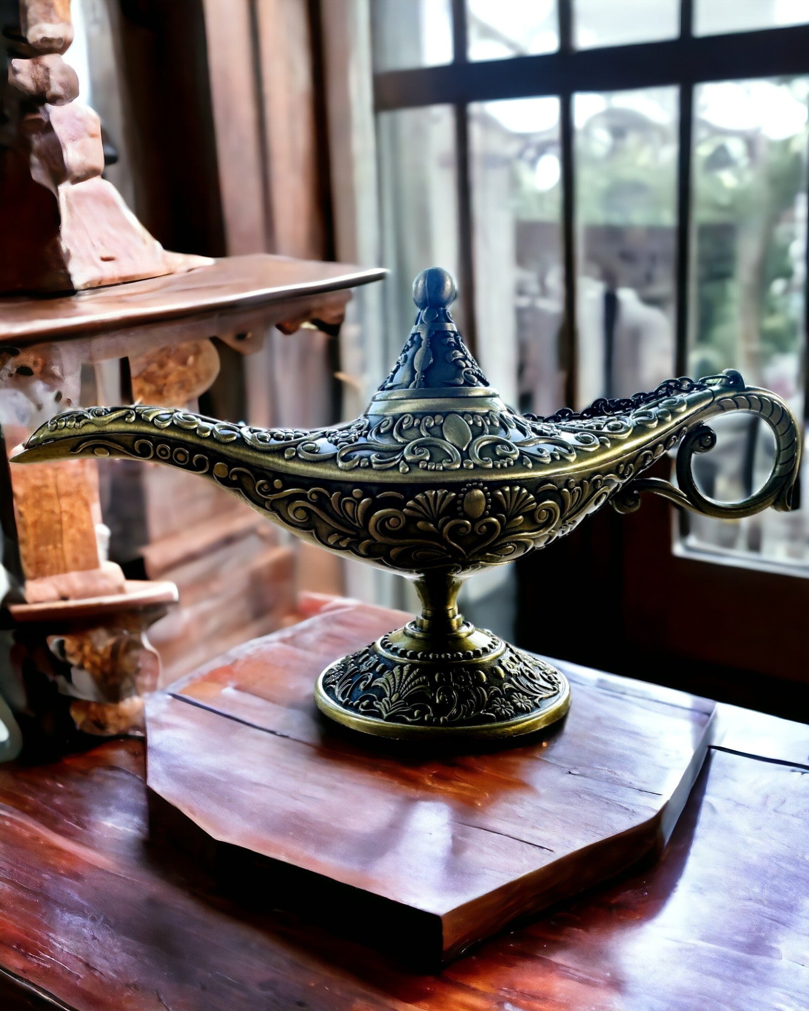 Magische Aladdin Lamp met Graveermogelijkheid - Variant Gesneden Goud