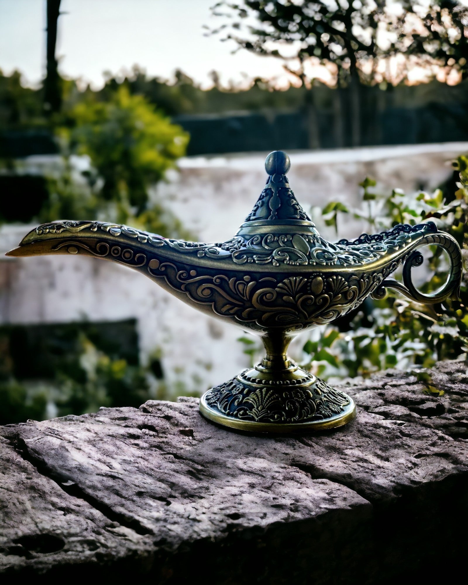 Lampe Magique d'Aladdin avec Option de Gravure - Variante Or Haché