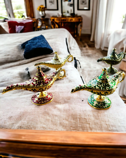 Magische Aladdin Lamp met Graveermogelijkheid - Variant Gesneden Goud