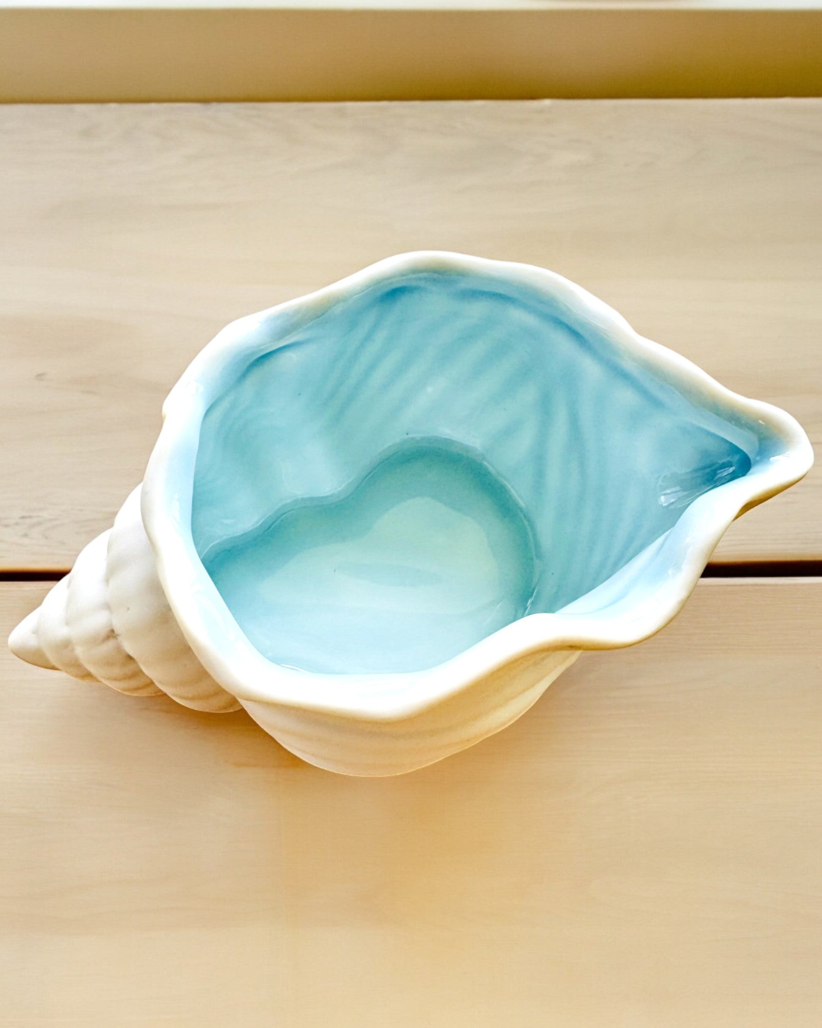 Ceramic Bowl "Sea Shell" - for a gift, personalization with engraving