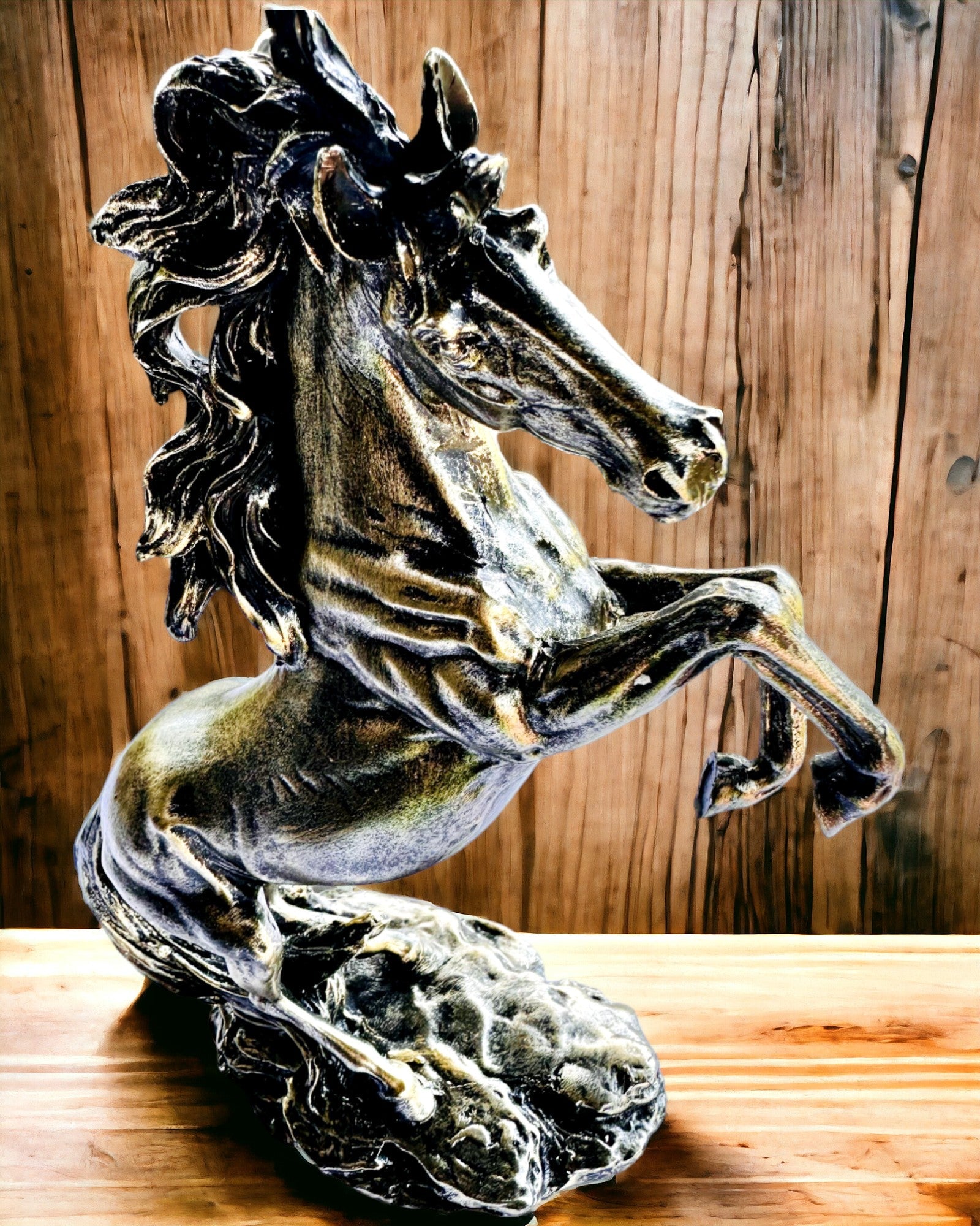 Noblesse - Figurine, Statue de Cheval en Mouvement - possibilité de personnalisation par gravure pour un cadeau