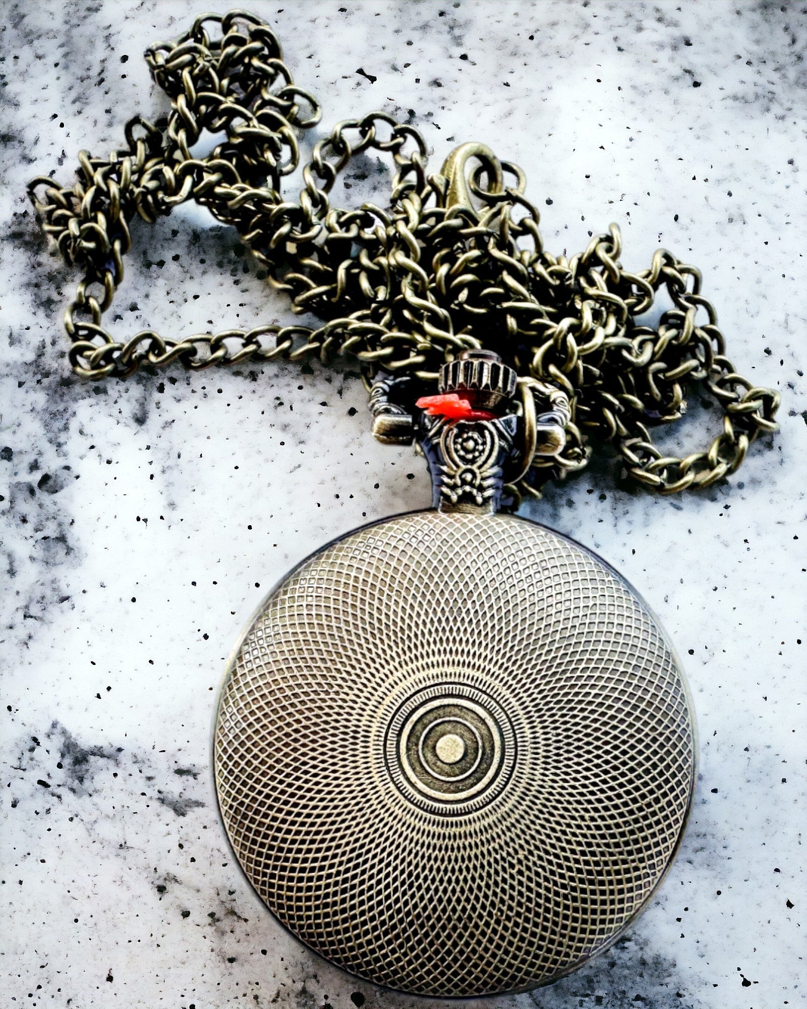 Pocket Watch "Dragon's Twilight" personalization with engraving