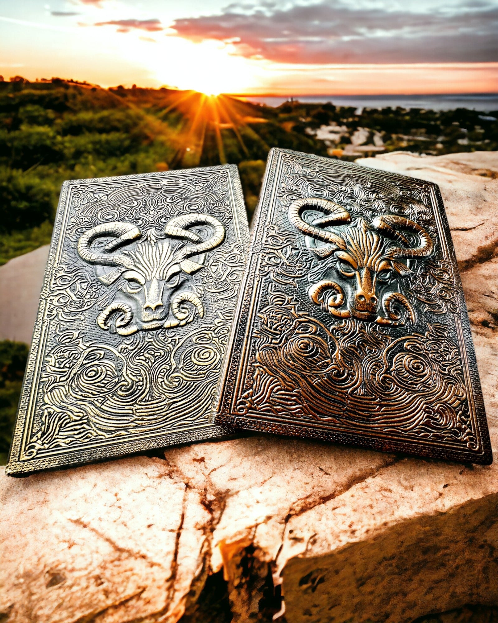 Magical Notebook, "Divine Bull" notebook - Elegant and Unique Stationery, personalization with engraving