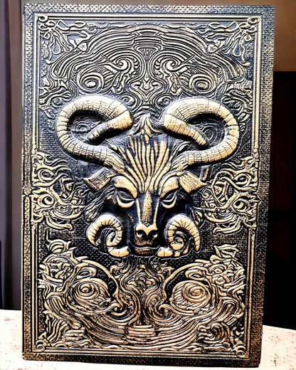 Magical Notebook, "Divine Bull" notebook - Elegant and Unique Stationery, personalization with engraving