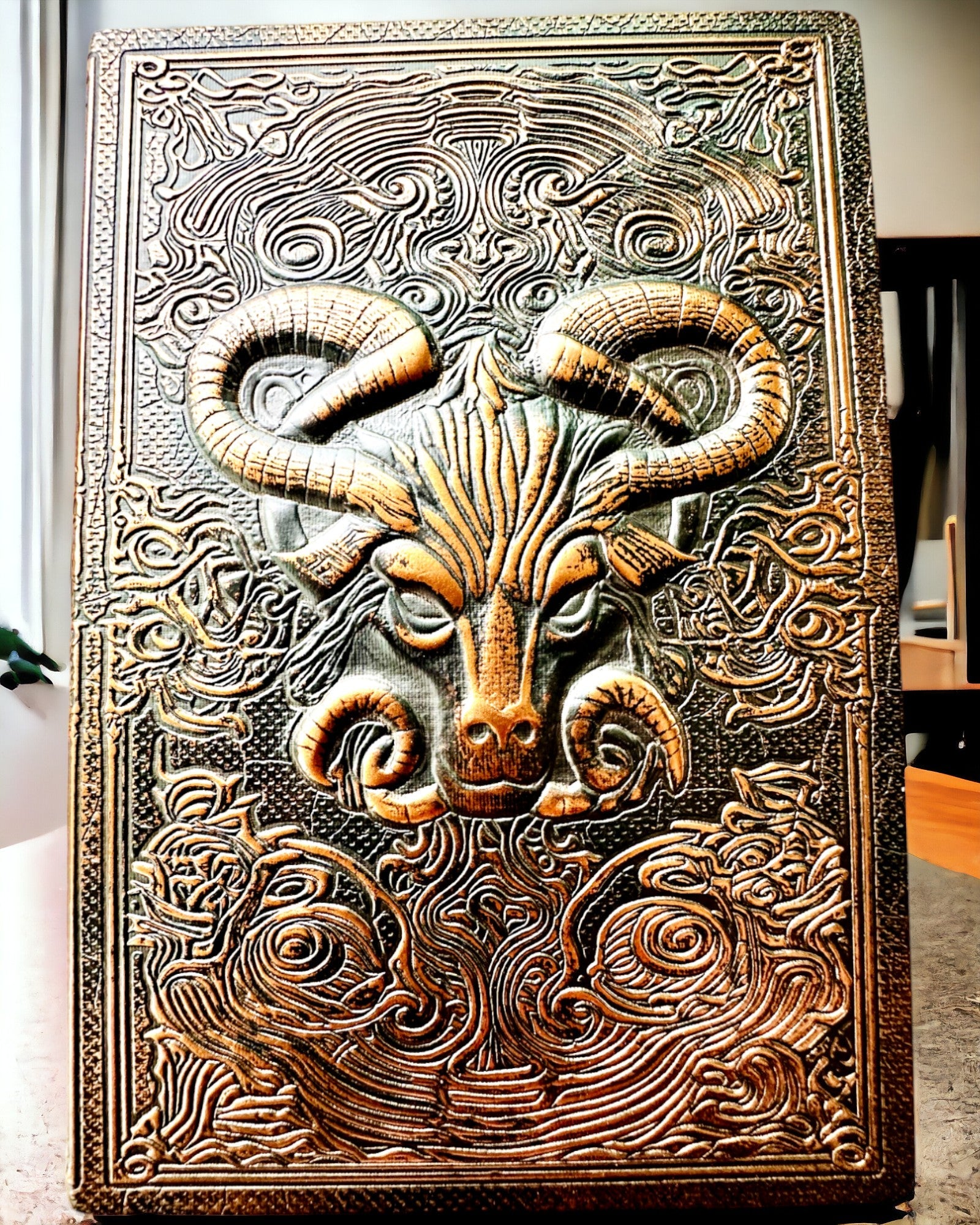 Magical Notebook, "Divine Bull" notebook - Elegant and Unique Stationery, personalization with engraving