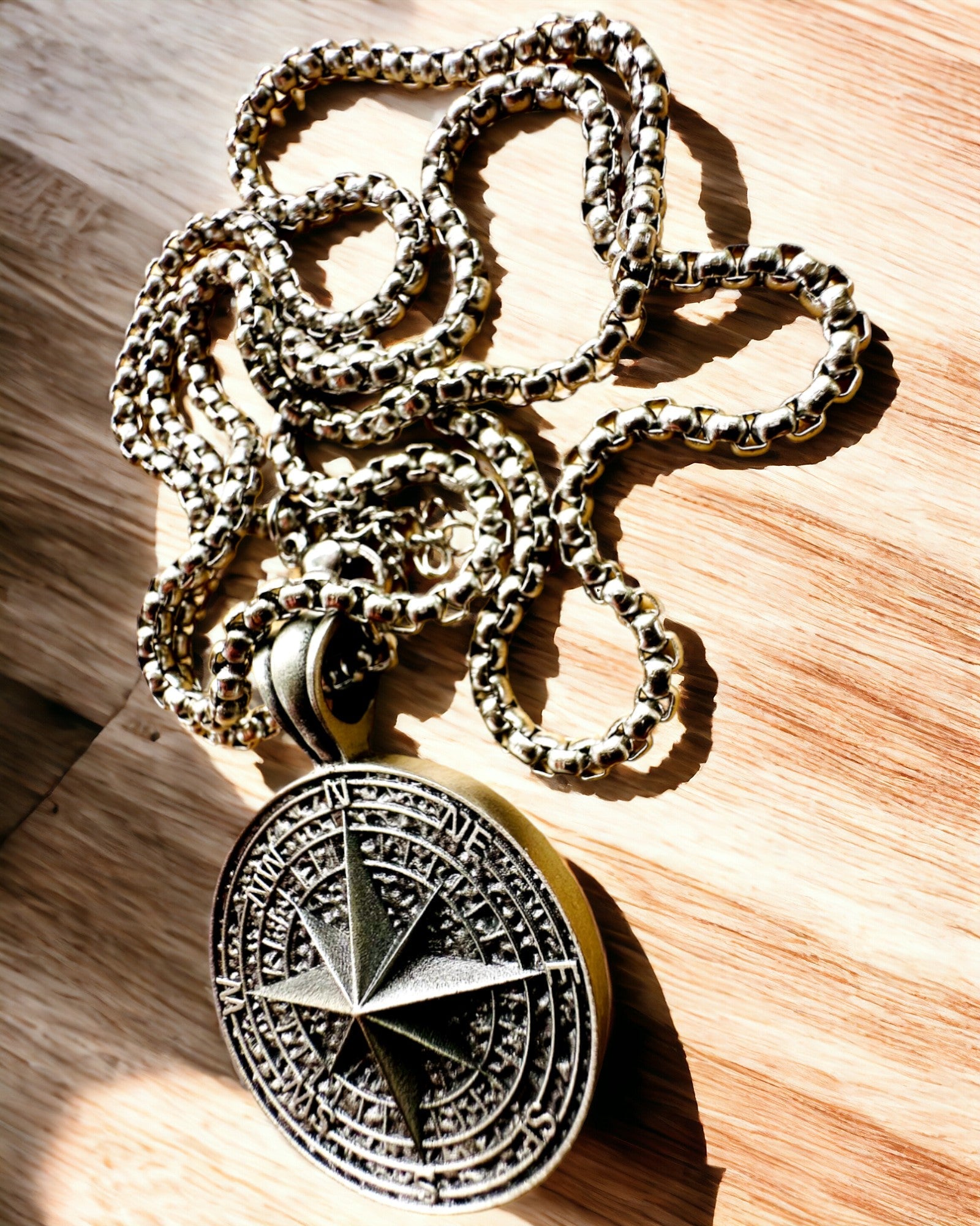 Compass Necklace "Eurla" - personalization option with engraving