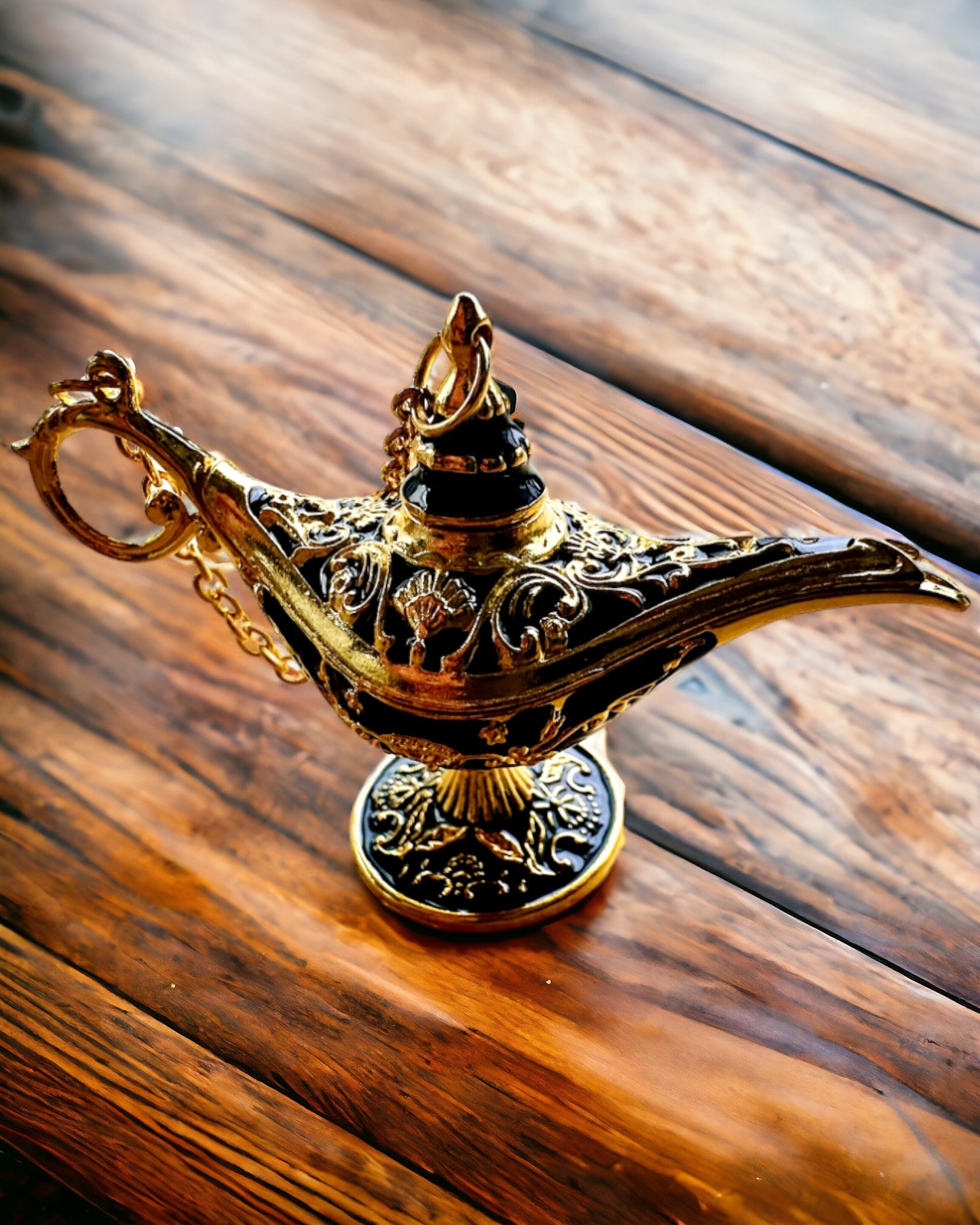 Little 4 cm Aladdin's Magic Lamp, keychain, 6 color variants - Enchanted Memories, personalization with engraving