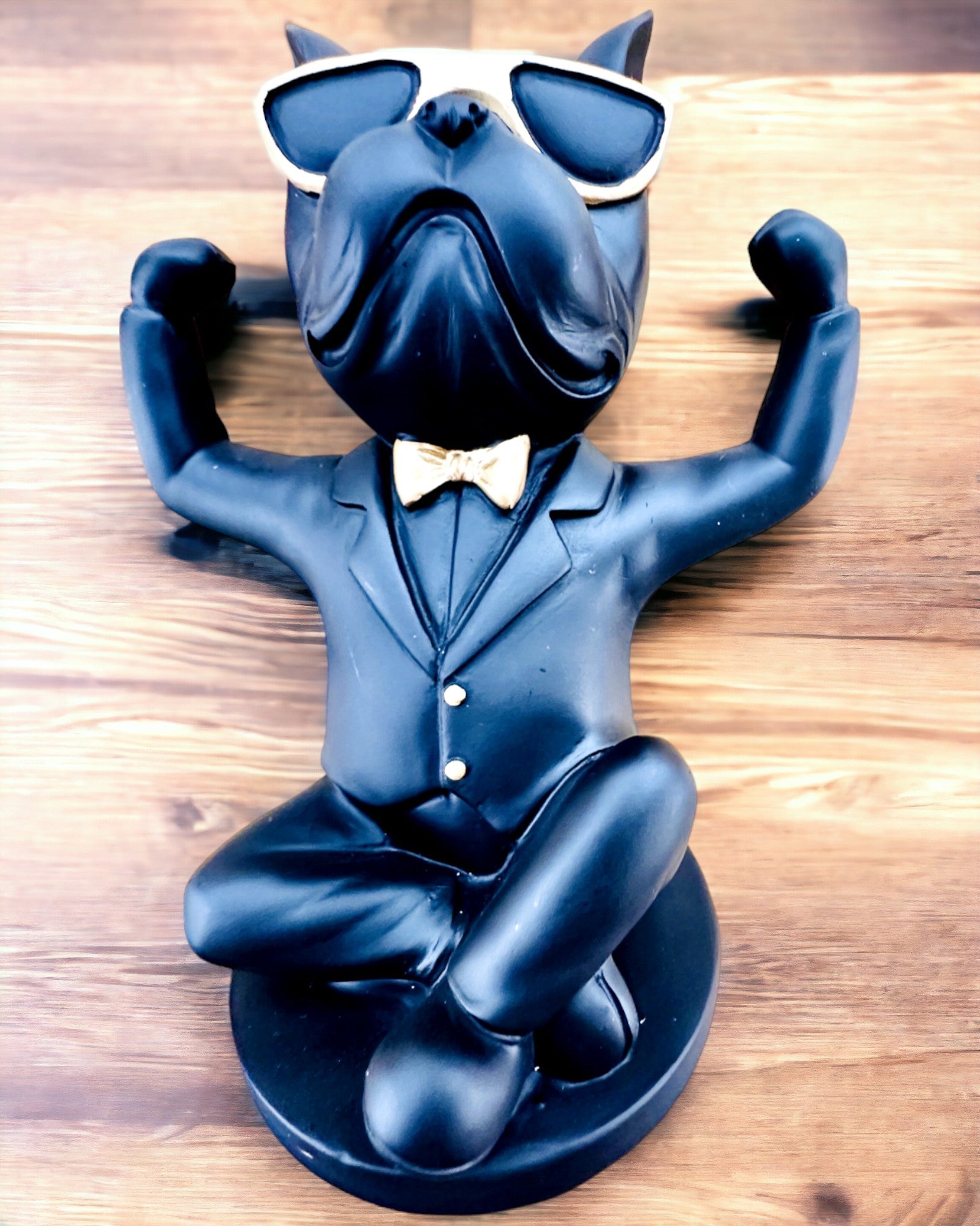 Figurine Bulldog Elegance - Exclusieve houder voor glazen, mogelijkheid tot personalisatie met gravure