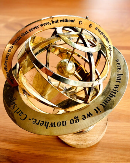 Astrolabe Artis - Fait Main avec Option de Gravure, décoration de bureau, premium