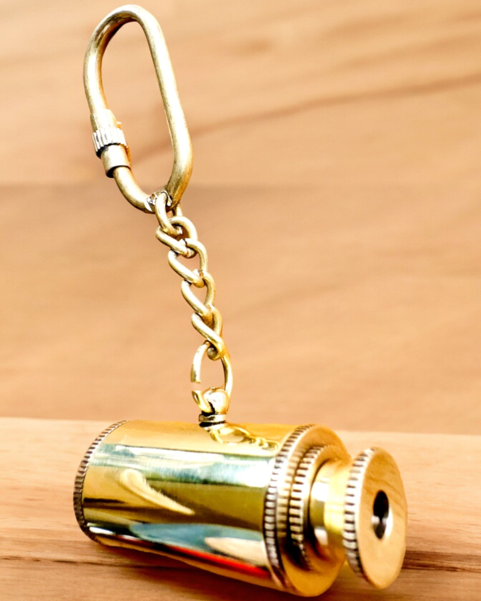 Pocket Telescope "Golden Adventure" - keychain with personalization option