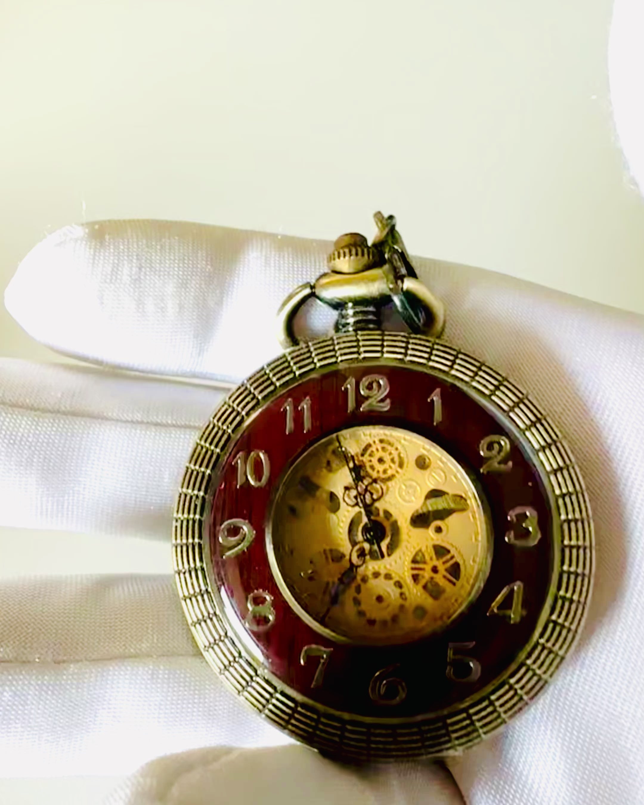 Pocket watch "Retro Elegance", personalization option with engraving