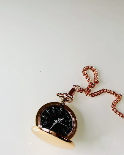 Montre de Poche au Style Classique – Or Rose, Élégance Vintage