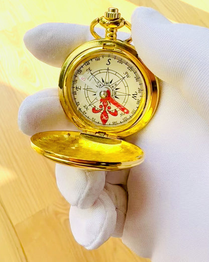 Compass "Wanderer" with Engraving Option - gold color