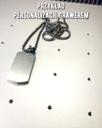 Men's Necklace Elegant Strength - personalization with engraving for a gift