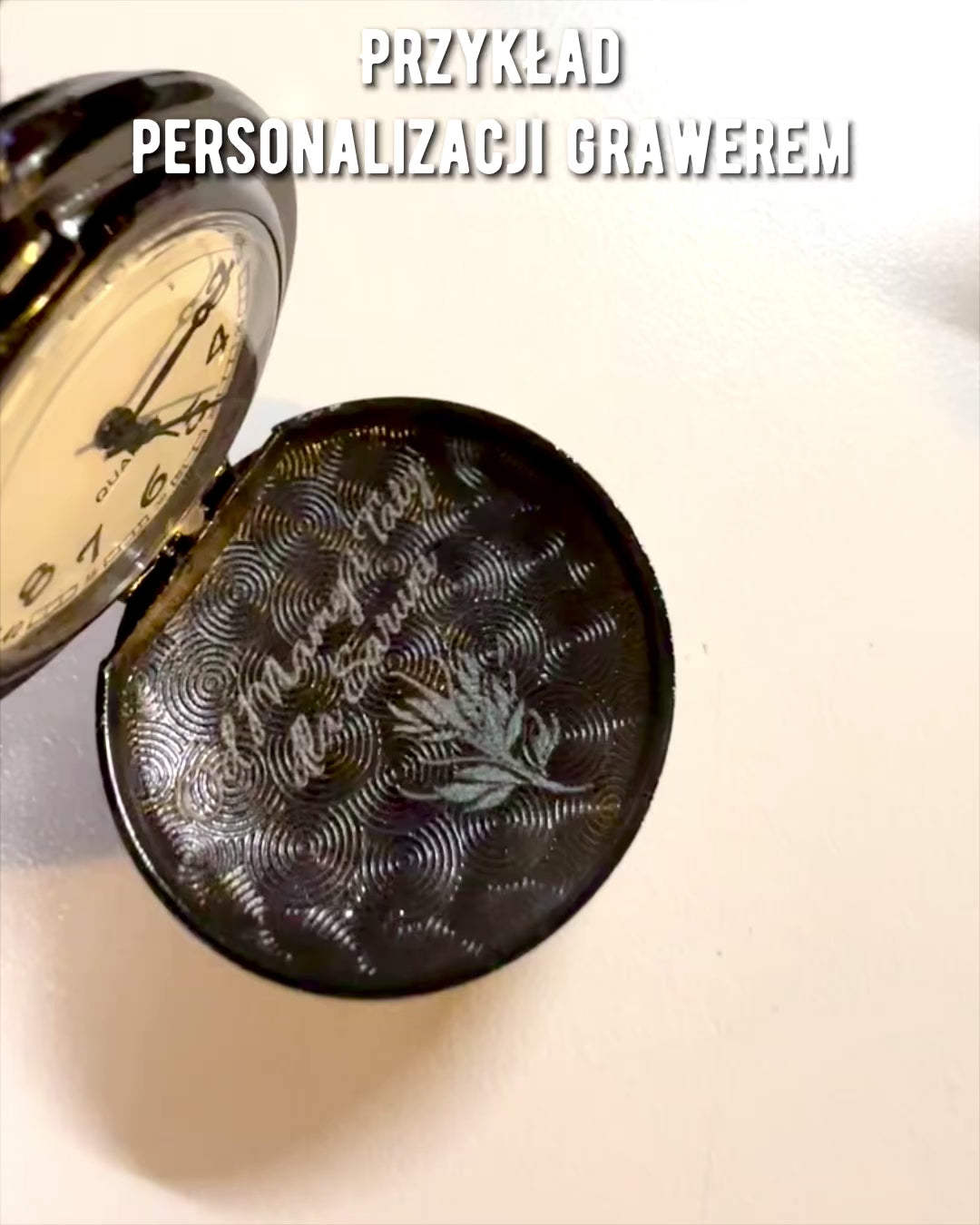 Pocket Watch "Dragon Aura" with Personalization Option