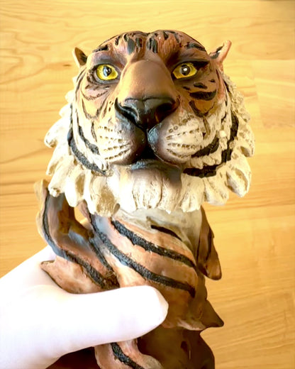 Statuette "Tigre Roi de la Jungle" avec option de gravure, figurine de 29 cm de hauteur, décoration pour un cadeau